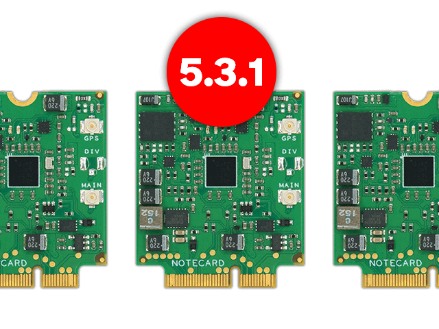 Announcing the Notecard Developer Firmware Release v5.3.1 banner